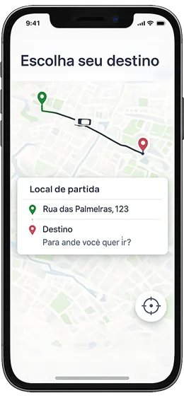 APP da Drivesul - Escolhendo o destino